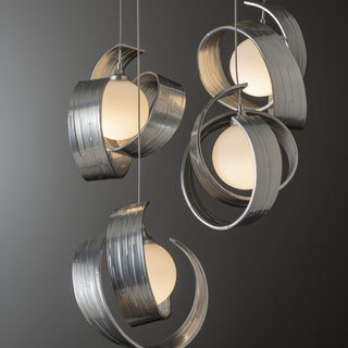 Riza 5-Light Pendant Sterling / Opal Glass (GG) / STANDARD