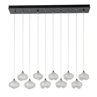 Ume 10-Light Pendant Black / Frosted Glass (FD) / STANDARD