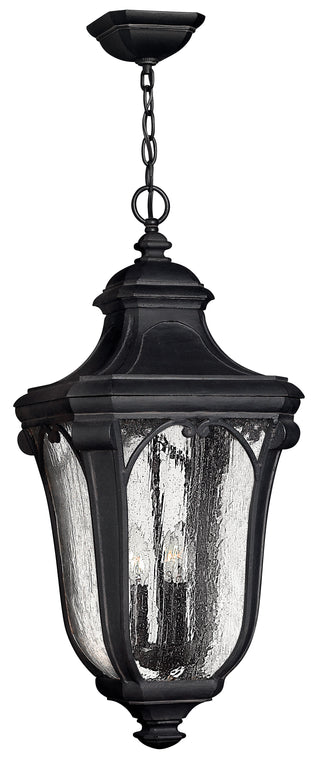 Trafalgar Large Hanging Lantern In Black Finish