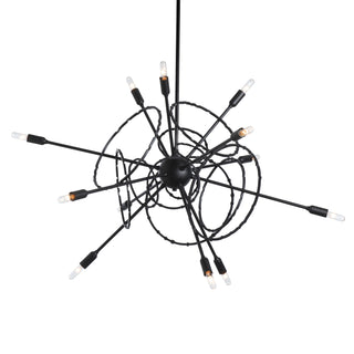 Olympus 12-Light Starburst Pendant Black / MULTIPLE