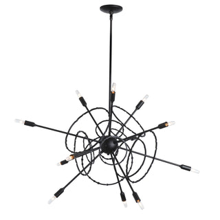 Olympus 12-Light Starburst Pendant Black / MULTIPLE