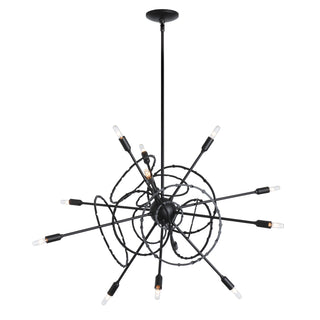 Olympus 12-Light Starburst Pendant Black / MULTIPLE