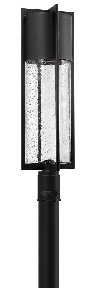 Shelter Large Post Mount Lantern in Black