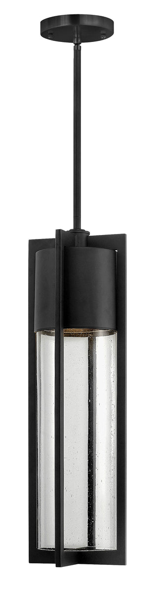 Shelter Large Hanging Lantern In Black Finish