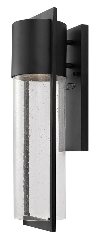 Shelter Medium Wall Mount Lantern In Black Finish