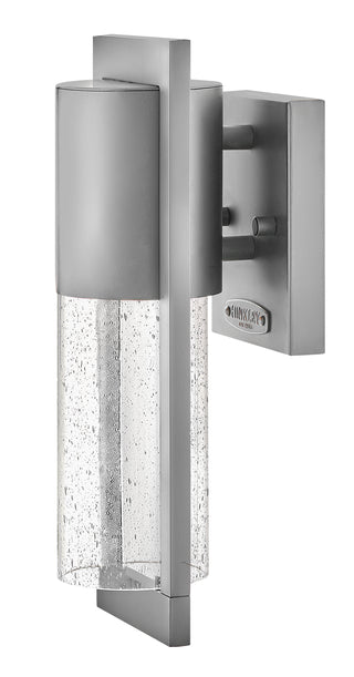 Shelter Small Wall Mount Lantern In Gray Finish