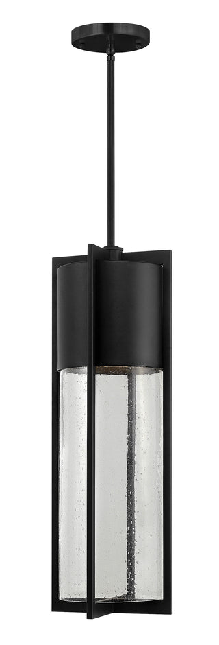 Shelter Large Hanging Lantern In Black Finish