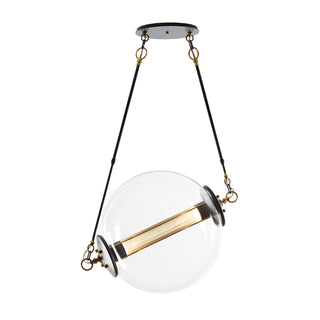 Otto Sphere Pendant Black with Brass Accents / Stainless Steel Mesh (ZK) / STANDARD