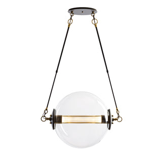 Otto Sphere Pendant Black with Brass Accents / Stainless Steel Mesh (ZK) / STANDARD