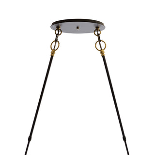 Otto Sphere Pendant Black with Brass Accents / Stainless Steel Mesh (ZK) / STANDARD