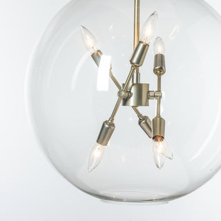 Sfera 6-Light Pendant Modern Brass / Clear Glass (ZM) / MULTIPLE