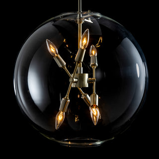 Sfera 6-Light Pendant Modern Brass / Clear Glass (ZM) / MULTIPLE