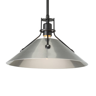 Henry Medium Steel Shade Pendant Black / Sterling / MULTIPLE