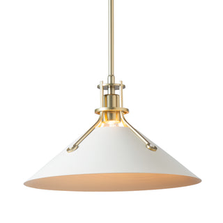 Henry Medium Steel Shade Pendant Modern Brass / White / MULTIPLE