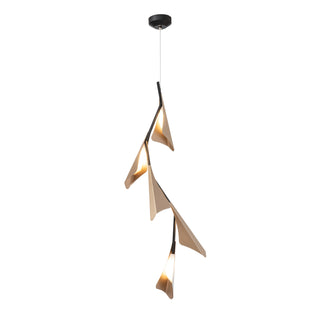 Plume 5-Light LED Pendant Black / Soft Gold / STANDARD