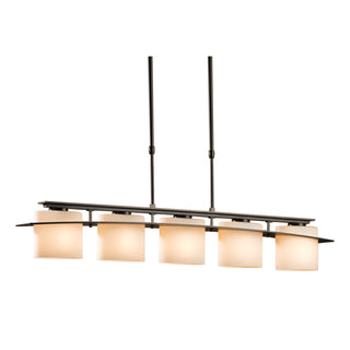 Arc Ellipse 5 Light Pendant Dark Smoke / Opal Glass (GG) / STANDARD