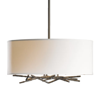 Brindille Drum Shade Pendant Dark Smoke / Natural Anna Shade (SF) / MULTIPLE