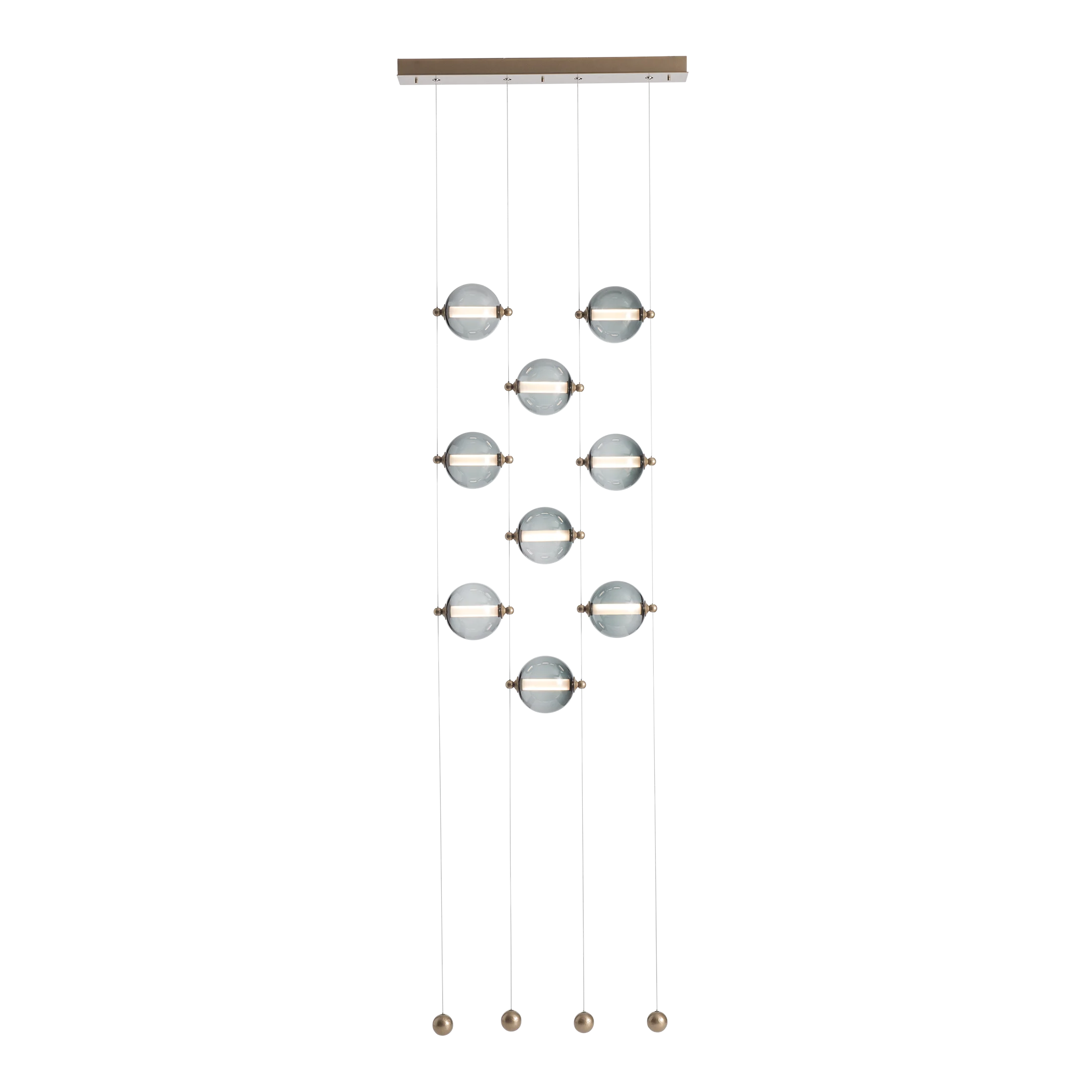 Abacus 9-Light Ceiling-to-Floor LED Pendant