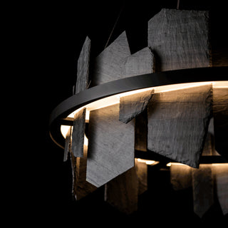 Ardesia Circular LED Pendant Black / Slate / STANDARD