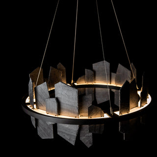 Ardesia Circular LED Pendant Black / Slate / STANDARD