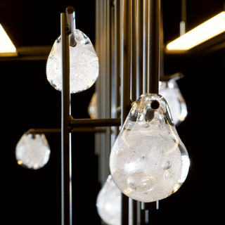 Spring LED Pendant Dark Smoke / Clear Bubble Glass (YG) / STANDARD