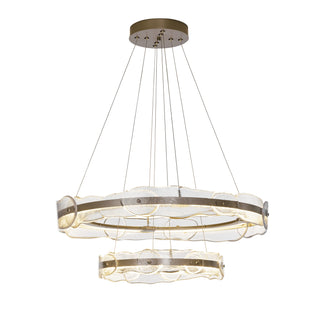 Solstice LED Tiered Pendant Soft Gold / Clear Glass (ZM) / STANDARD