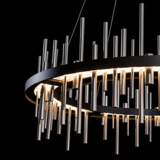 Cityscape Circular LED Pendant Black / Vintage Platinum / STANDARD