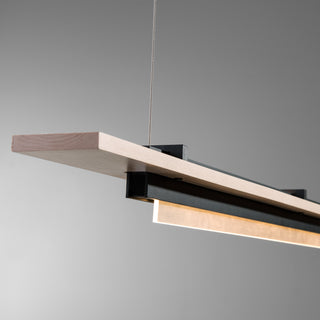 Plank LED Pendant Black / Maple Wood / STANDARD