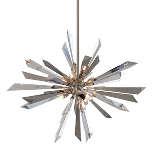 Inertia Chandelier SILVER LEAF