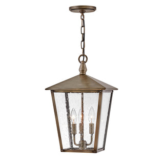 Huntersfield Medium Hanging Lantern In Light Bronze Finish