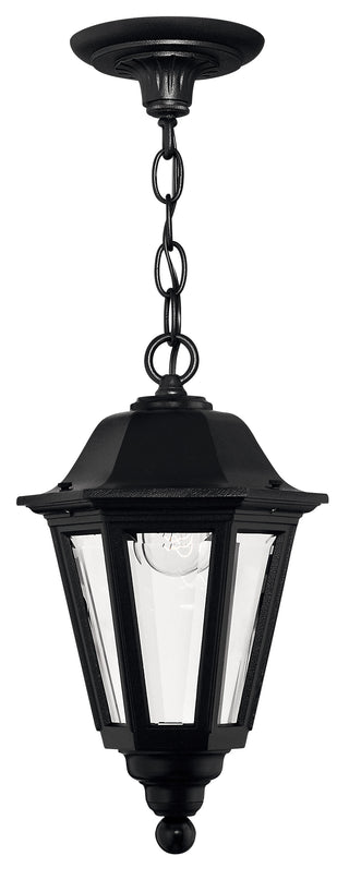 Manor House Medium Hanging Lantern In Black Finish
