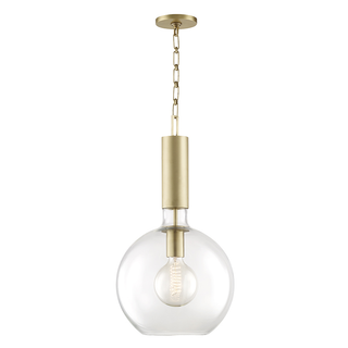 Raleigh Pendant with Aged Brass Finish