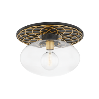 New Paltz Semi Flush with Aged Old Bronze Finish
