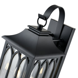 Mallorey 2-Light Outdoor Wall Sconce Powder Coated Black