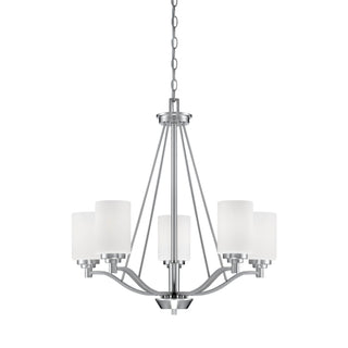 Durham 5-Light Chandelier Ceiling Light Satin Nickel
