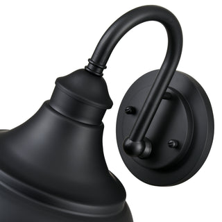 Alvii 1-Light Outdoor Wall Sconce Powder Coated Black