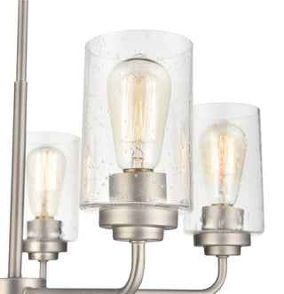 Moven 5-Light Chandelier Ceiling - Satin Nickel