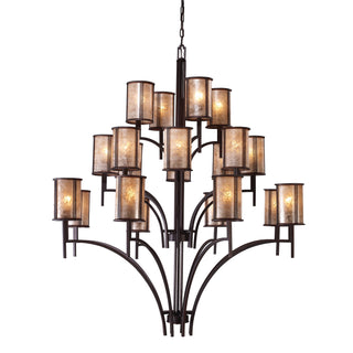 Barringer 50'' Wide 20-Light Chandeliers - Aged Bronze