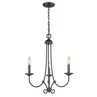 Montgomery 20'' Wide 3-Light Chandeliers - Oil Rubbed Bronze