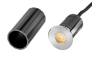 Sparta - Dot Large Stainless Steel LED Round Button Light in Stainless Steel