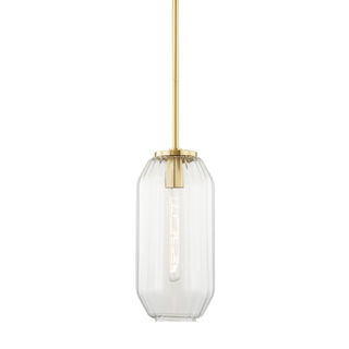 Bennett Pendant with Aged Brass Finish