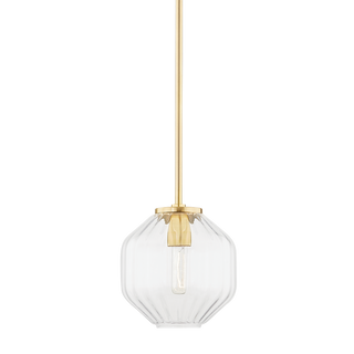 Bennett Pendant with Aged Brass Finish