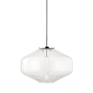 Bennett Pendant with Polished Nickel Finish