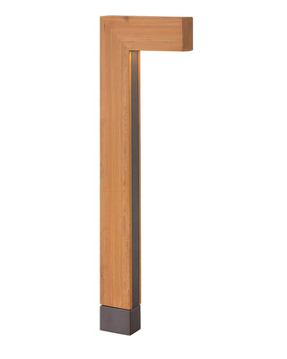 Atlantis 12V Large LED Path Light In Wood Finish