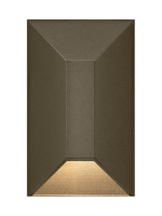Nuvi 12V Small Rectangular Deck Sconce In Light Bronze Finish