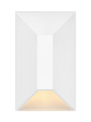 Nuvi 12V Small Rectangular Deck Sconce In White Finish