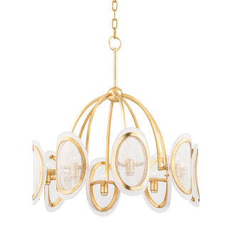 Danes Chandelier with Vintage Gold Leaf Finish