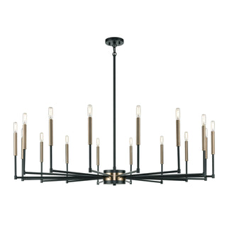 Livingston 52'' Wide 16-Light Chandeliers - Matte Black