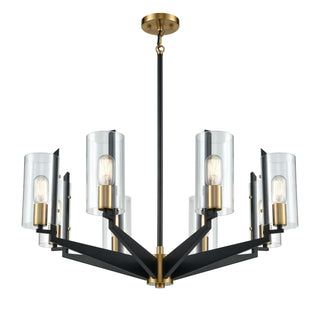 Blakeslee 33'' Wide 8-Light Chandeliers - Matte Black