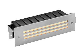Sparta - Dash 12V LED Large Louvered Brick Light in Stainless Steel